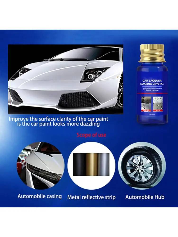 

Car Nano-ceramic Crystal Easy to Clean Protective Coating Crystal Car Nano-ceramic Crystal Hydrophobic Car Glass Coating Liquid