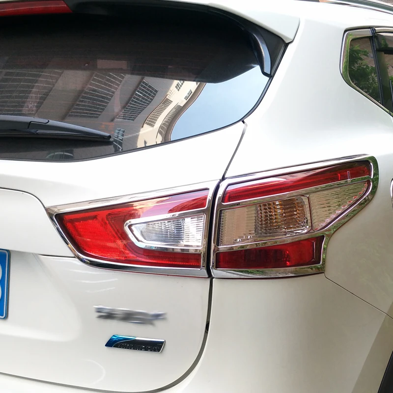 For Nissan Qashqai J11 2014 2015 2016 Chrome Front Rear Headlight Tail Light Lamp Cover Trim Frame Bezel Garnish | Автомобили и