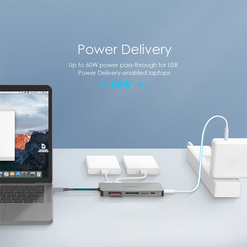 Lention usb-хаб для мульти USB 3,0 HDMI адаптер док-станция для MacBook Pro 13,3 аксессуары USB-C type C 3,1 сплиттер 11 портов USB C концентратор