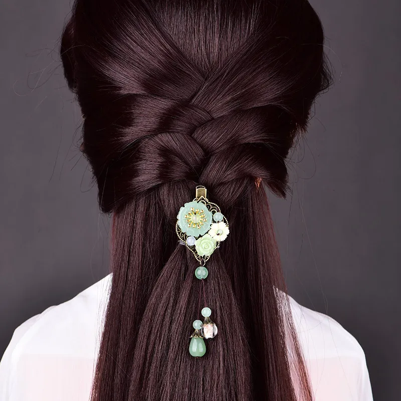 Нефритовые цветы заколка халцедон Агат Шарм жадеит ювелирные изделия амулет