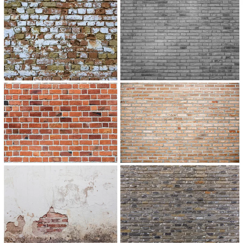 

SHENGYONGBAO Art Fabric Vintage Brick Wall Theme Photography Backdrops portrait Photo Background Studio Prop 21919 NNL-02