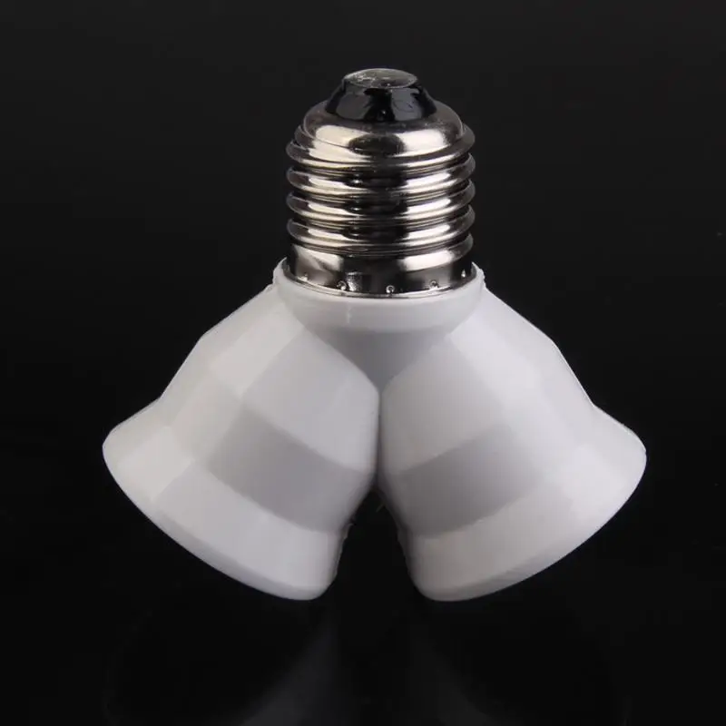 

The New E27 to 2E27 Base Light Lamp Bulb Socket 1 to 2 Splitter Adapter Converter Socket Household Lighting Accessories