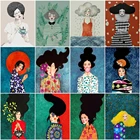 HUACAN фотографии по номеру девушка подарок DIY живопись маслом по номерам животное рисунок декора для дома на холсте Ручная роспись искусство подарок