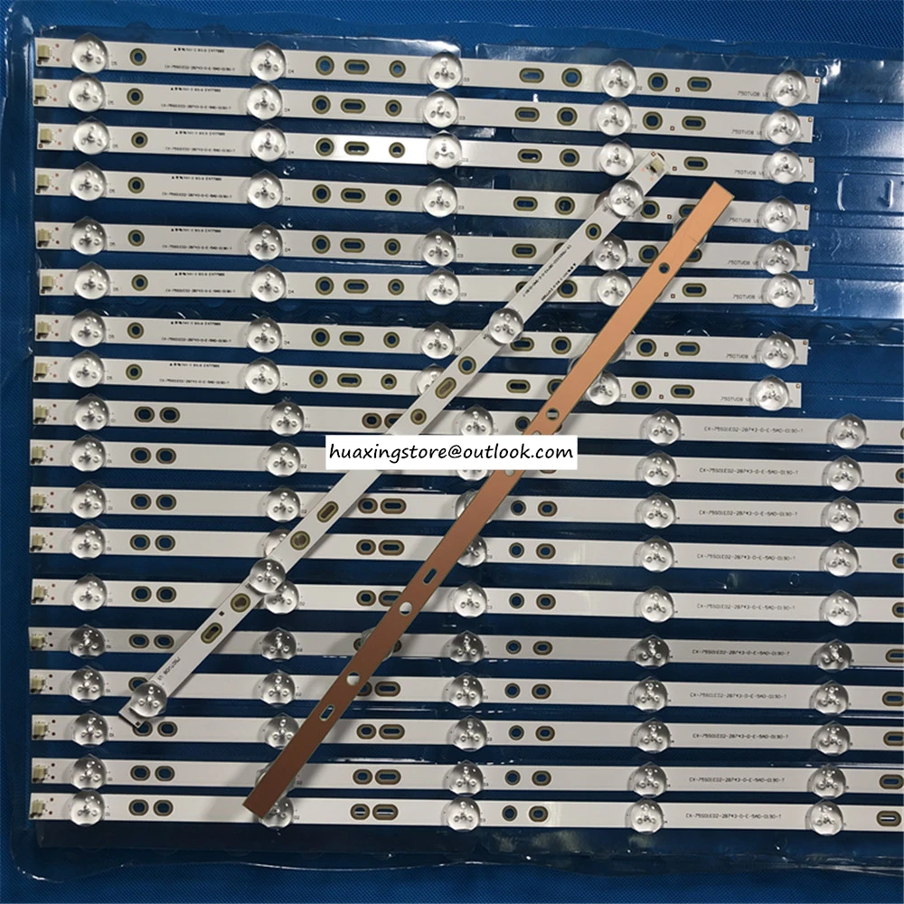 

28pcs LED strip for SONY 750TV07 750TV08 V1 KDL-75W850C KDL-75W855C KDL-75W857C KDL-75W859C KDL-75W809C S750HF59 CX-75S01E02
