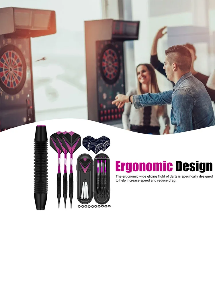 

3pcs Home Entertainment Office Safety Soft Dart Set For Electronic Dart Target