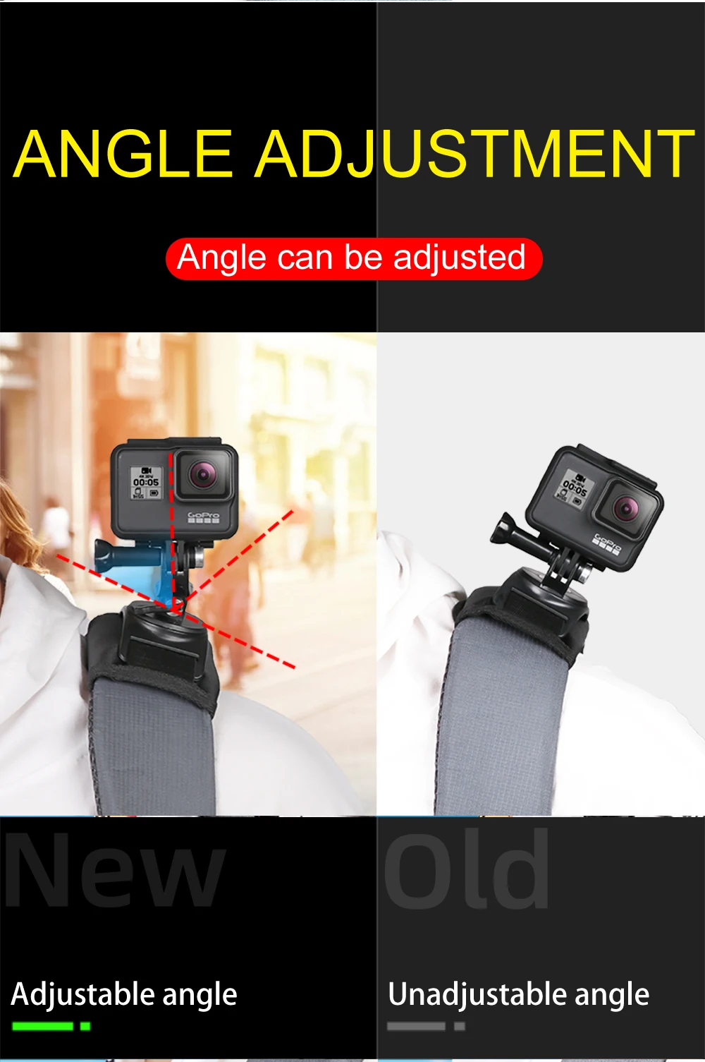 Обновление 360 градусов вращения Сумка зажим для DJI OSMO/Gopro8/Sjcam Quick Release держатель рюкзака адаптер кронштейн аксессуары