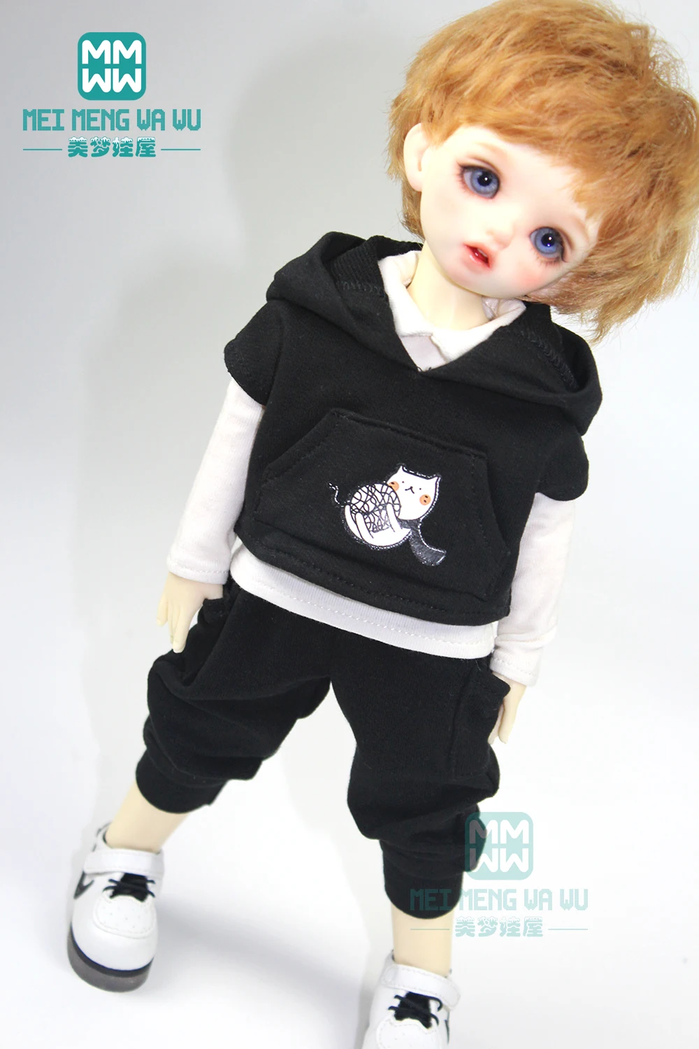 Аксессуары для кукол BJD одежда отдыха спортивный костюм с капюшоном 28 см-30 см