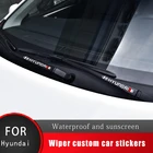 23 шт., автомобильные наклейки на окна автомобиля, эмблема стеклоочистителя, наклейки, водонепроницаемое украшение для Hyundai Accent Solaris Tucson Getz Ix35 Santa Fe