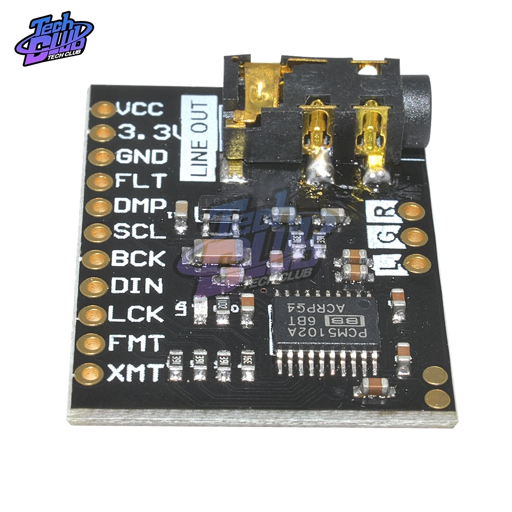 PCM5102A DAC Sound Card Board pHAT 3.5mm Stereo Jack 24 Bits Digital Audio Module for Raspberry Pi Beyond ES9023 | Инструменты
