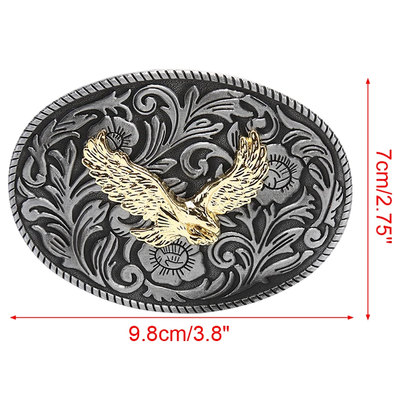 

1pcs Luxury Eagle Star Metal Cool Belt Buckles For Man Unisex Western Fashion Buckle Cowboys Cowgirls Paracord Buckle