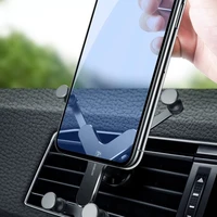 new y shape gravity car mount phone holder air vent stand for 4 5 to 6 5 inches mobile phones rotation holder