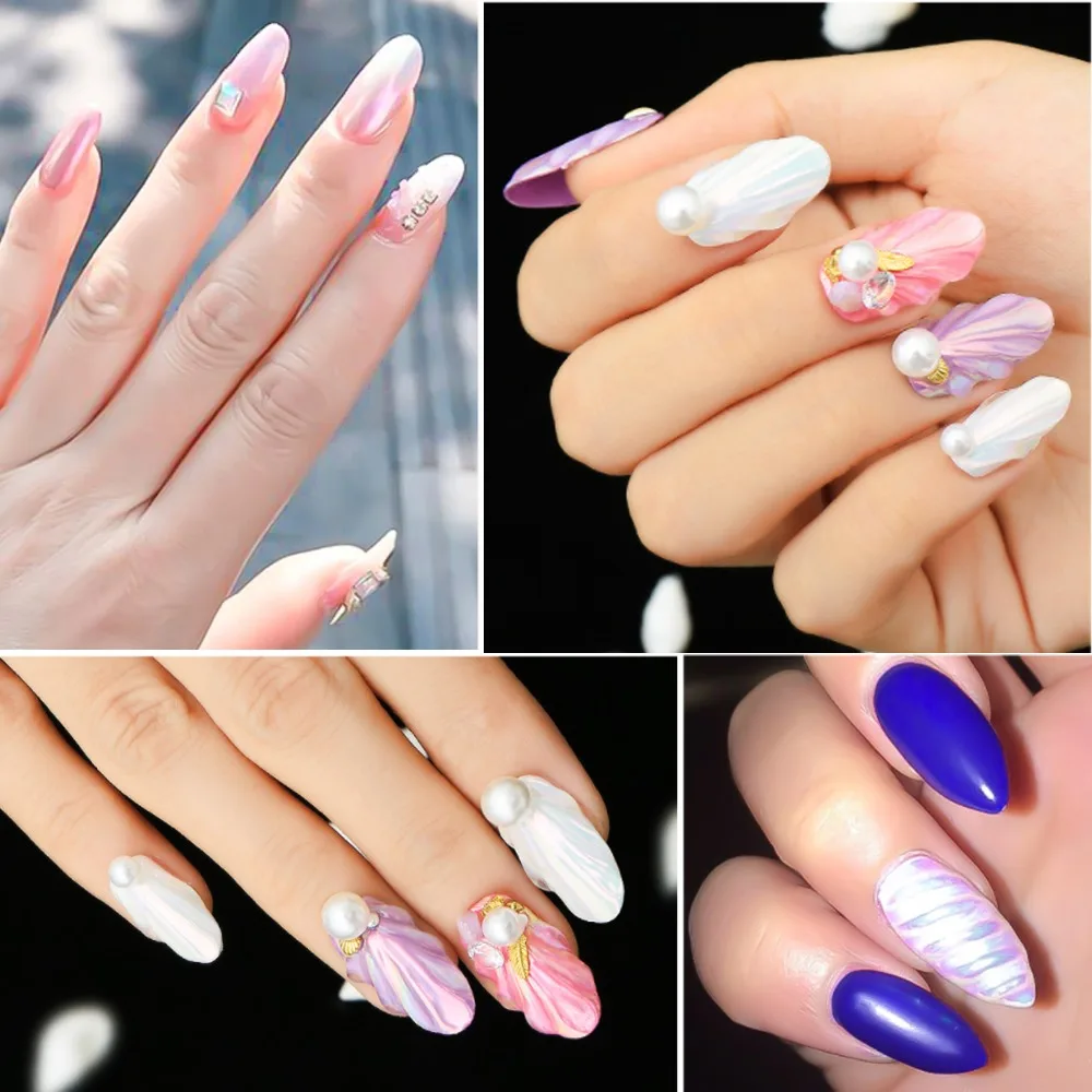 Хромированный перламутровый корпус для ногтей Блестящий пигмент порошок