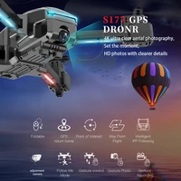 s177 gps drone with camera 5g rc quadcopter drones hd 4k wifi fpv foldable off point flying photos video drone helicopter toy
