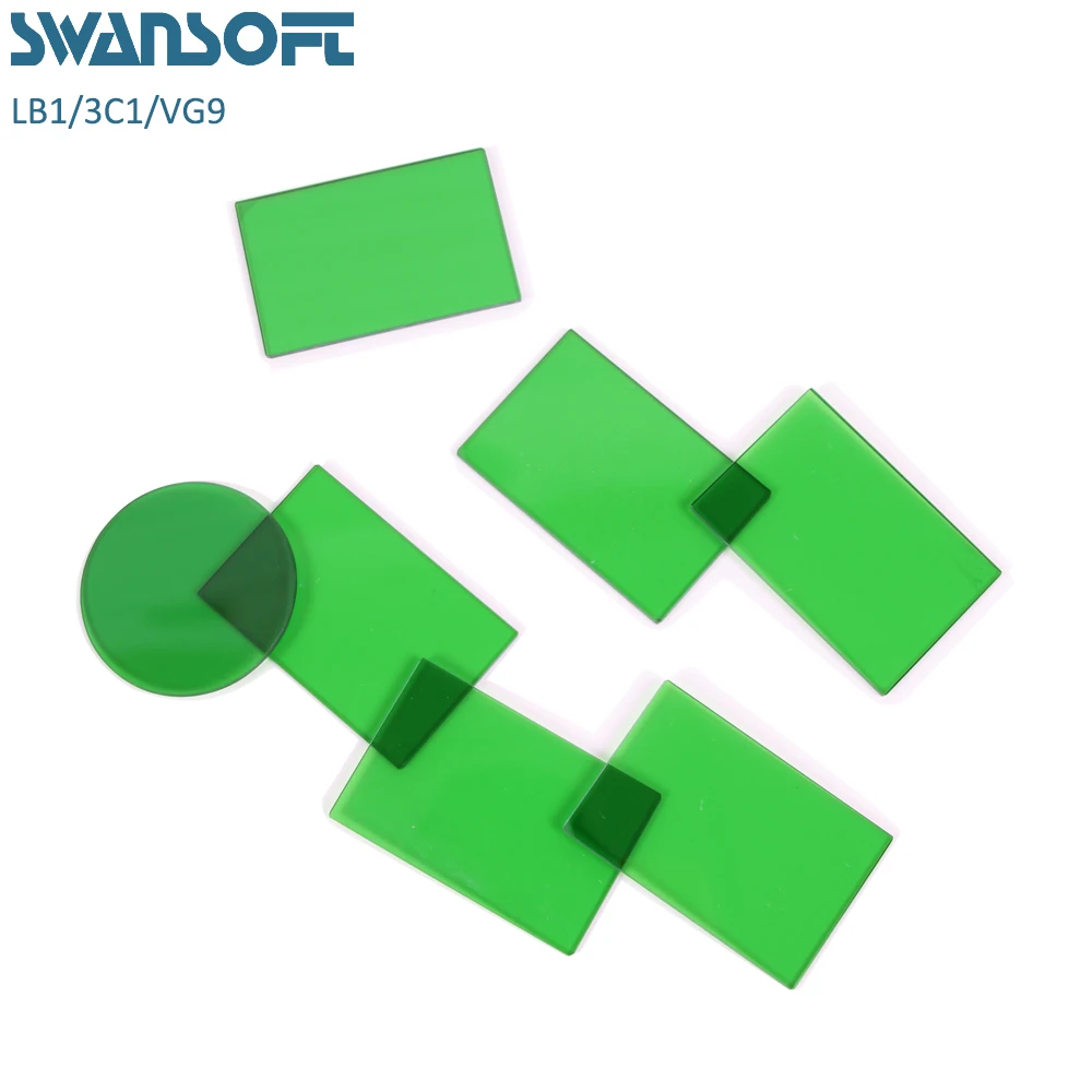 Зеленый стеклянный LB6 оптический цветной фильтр зеленый стекло для светильник