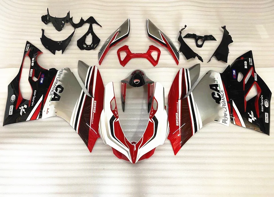 

For Ducati ABS Plastic Injection Fairing Kit for 899 2015 Motorcycle Bodywork Cowling Red & White