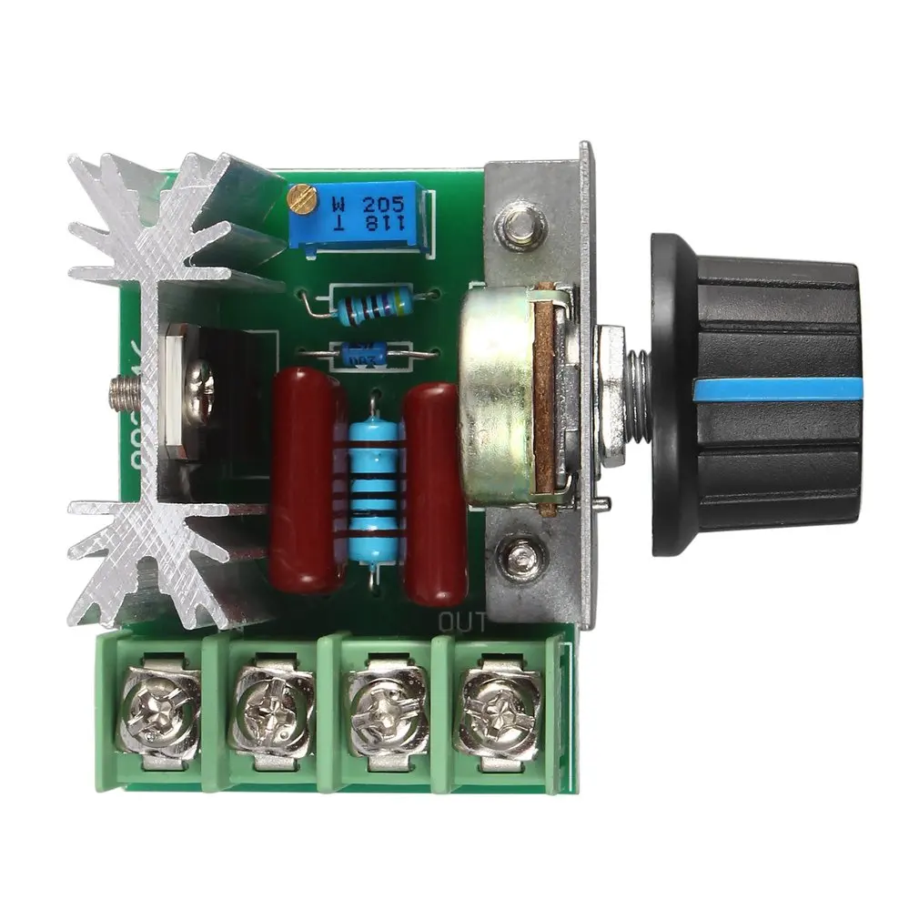 

1Pc 220V 2000W Speed Controller SCR Voltage Regulator Dimming Dimmers Thermostat Audio Power Amplifier Board Regulator Module