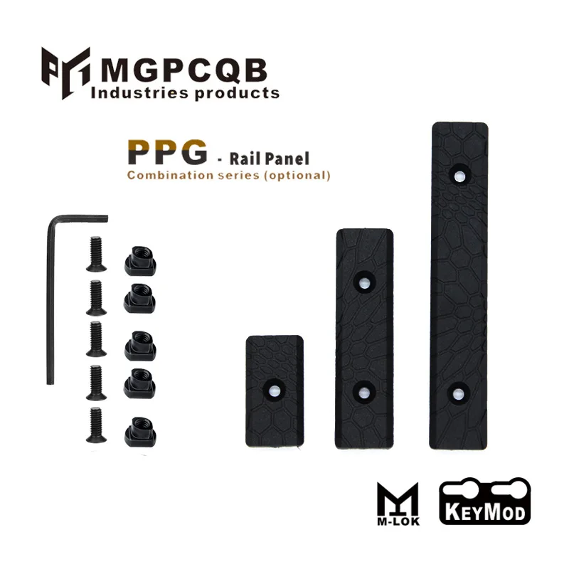 

MGPCQB 3 шт./компл. Новинка PPG для M-lok Keymod универсальная Накладка для защиты направляющая панель комплект блокировки ручки охотничий инструмент ...