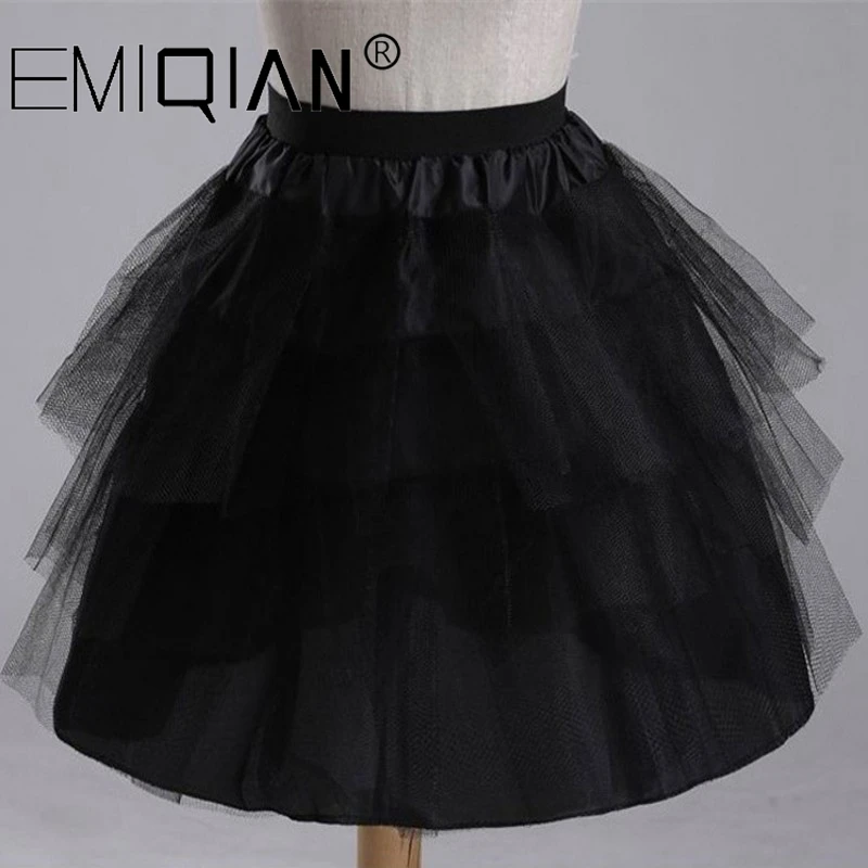 Короткие подъюбники 3 слоя с капюшоном короткие цветами для девочек формальное