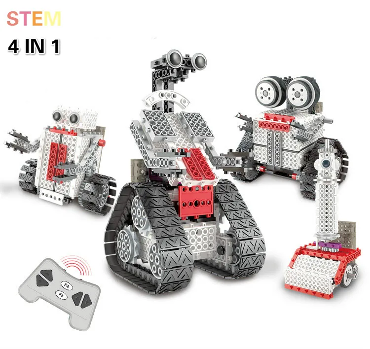 Ствол игрушка RC автомобиль строительные блоки техника 4In1 дистанционного