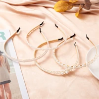 12 style simulation pearl hairbands women hair accessories handmade bow flower hoops headband wedding ornaments styling tools