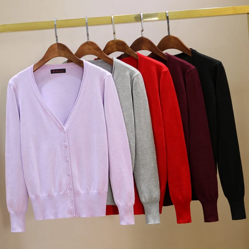 

Women Cardigan Knit Sweater Short Coat Crochet Female Casual Woman Thin Sun protection clothing Tops poncho pull size