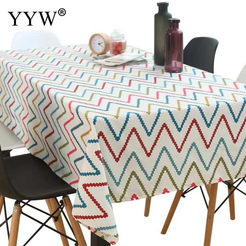 Скатерть нордическая прямоугольные скатерти из хлопчатобумажной ткани