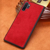 genuine cow suede leather phone case for samsung galaxy note 10 plus 9 8 a50 a70 a71 a51 a30 a8 a7 s7 s8 s9 s20 ultra s10 plus