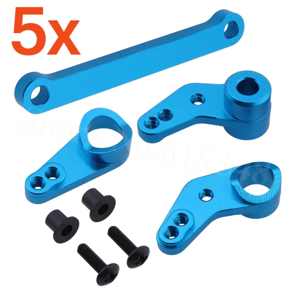 5 комплектов алюминиевый сервопривод на руль 532007 для FS Racing 1/10 Monster truang 53633 51806 FS538 10YW