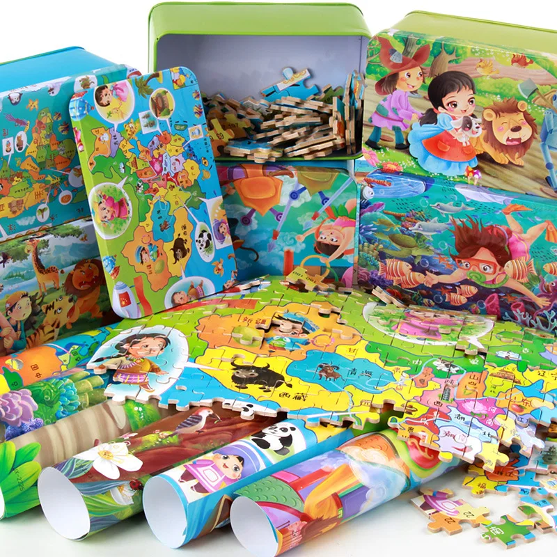 Монтессори Макарон деревянная настольная игра-головоломка набор красочные