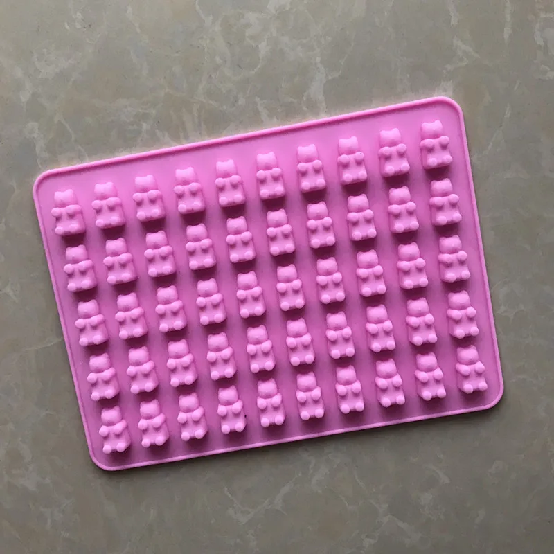 

Silicone Chocolate Mold Kitchen Accessory Ice Tray Sugar Mold 50 Holes Bear Shape Baking Tool DIY Modeling Tool Multifunction