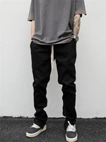 mens small leg pants new dark hip hop high street leg zipper design casual versatile large size slim cargo pants