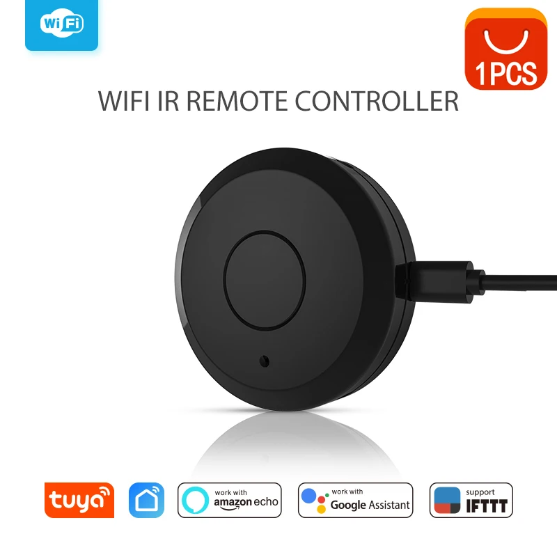 1PCS VERYSMART WiFi IR пульт дистанционного управления Универсальный умный пульт дистанционного управления Лер для кондиционера ТВ Поддержка Echo Google Home IFTTT - Цвет: 1PCS