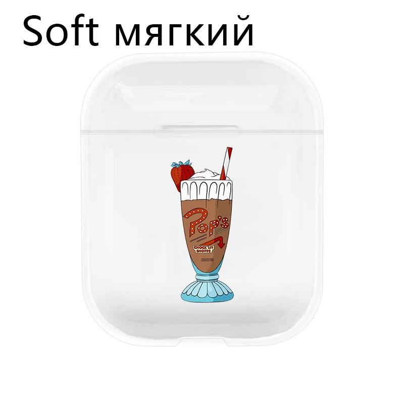 I200691 soft Мультяшный Американский ТВ ривердейл чехол для наушников Защитный чехол для Airpods прозрачный мягкий чехол для Apple Airpods зарядка сумки - Цвет: I200691 soft
