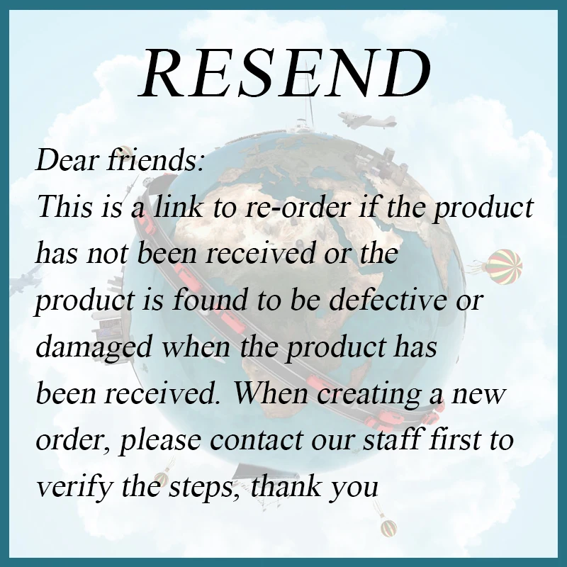 

This link is for customers who have received defective products and need us to resend them