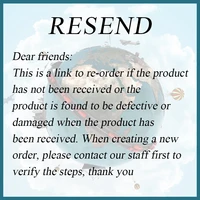this link is for customers who have received defective products and need us to resend them