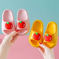 2021 fruit sandals girls child shoe kid shoes childrens summer soft bottom non slip indoor bath slippers kids house slippers