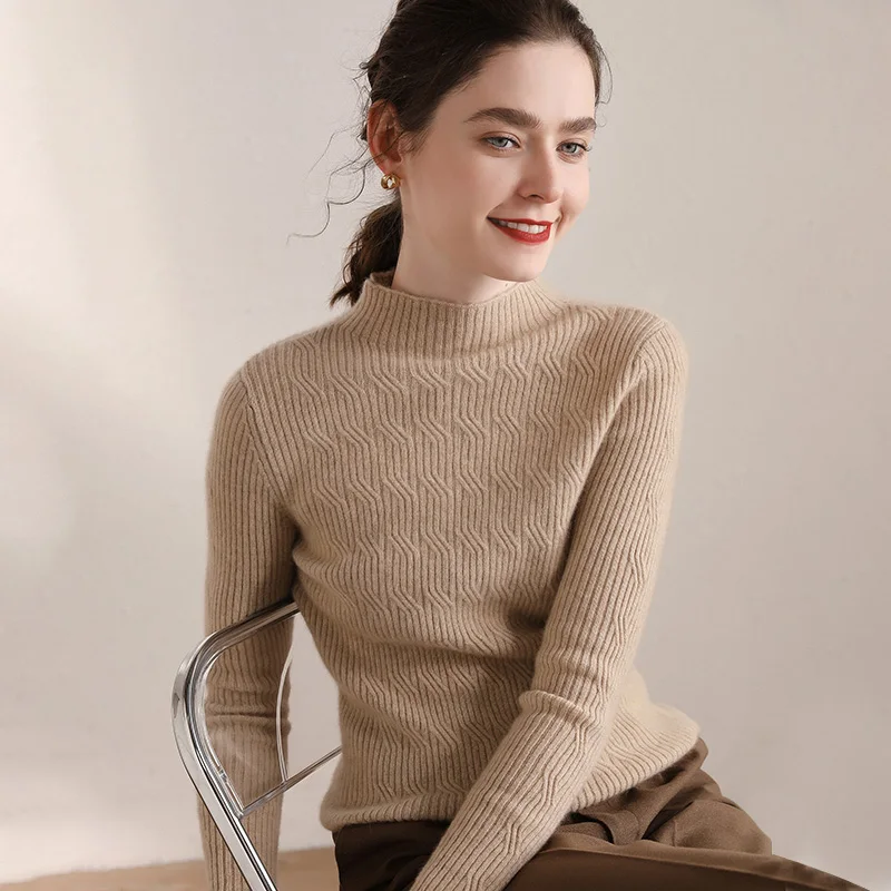 Новинка Осень-зима модный пуловер Женский кашемировый свитер 100% чистый кашемир |