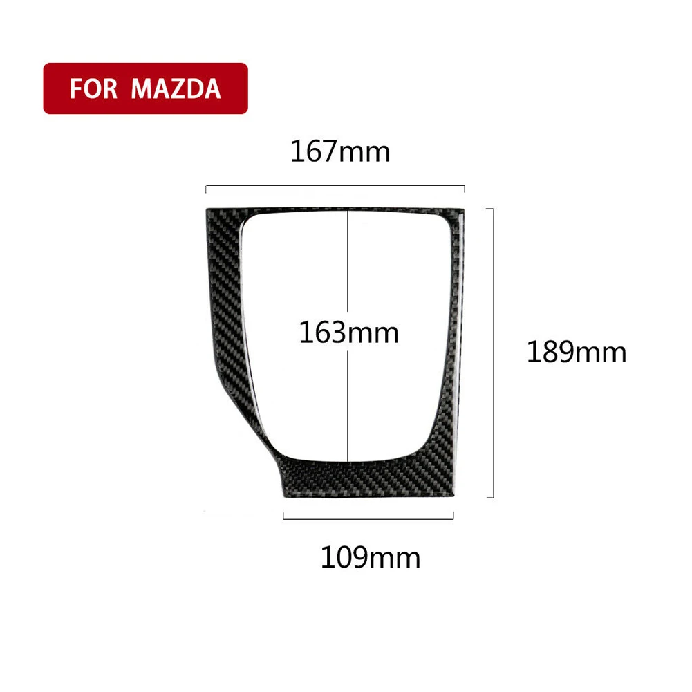 1 шт. карбоновое волокно ручной MT Shift Gear Cover Trim для Mazda 3 Axela 2017 2018 новый бренд и