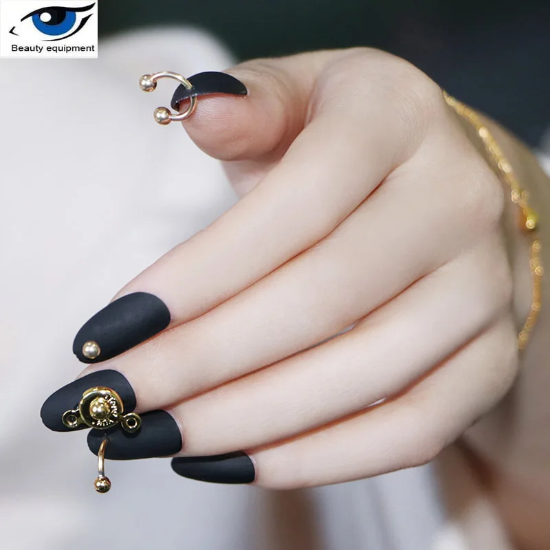 Сетка красного цвета в стиле панк Креативные аксессуары для ногтей