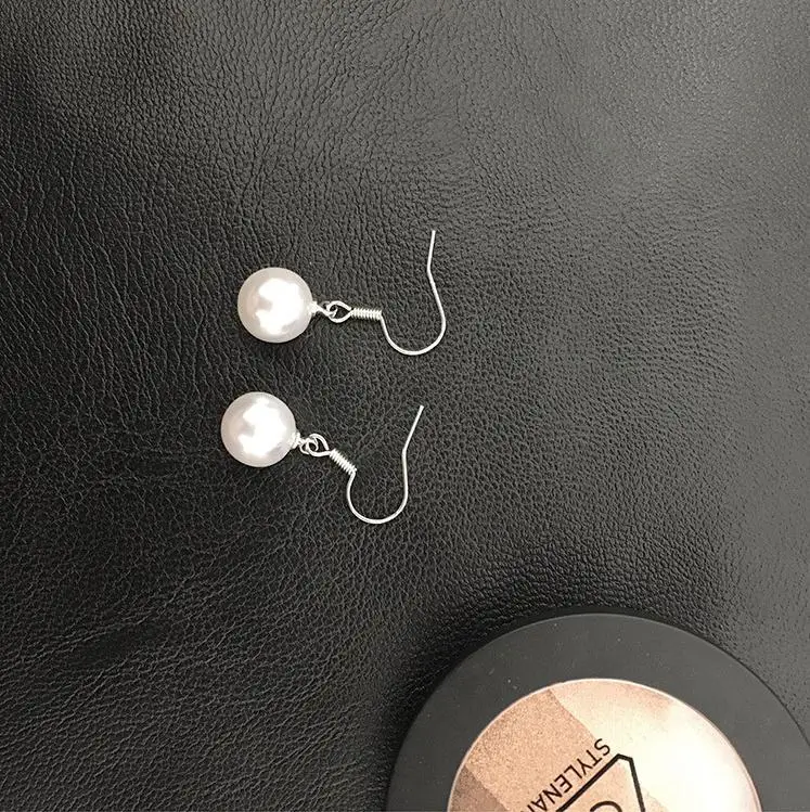 Серьги с жемчугом для женщин блестящие циркония серьги клипсы на день рождения