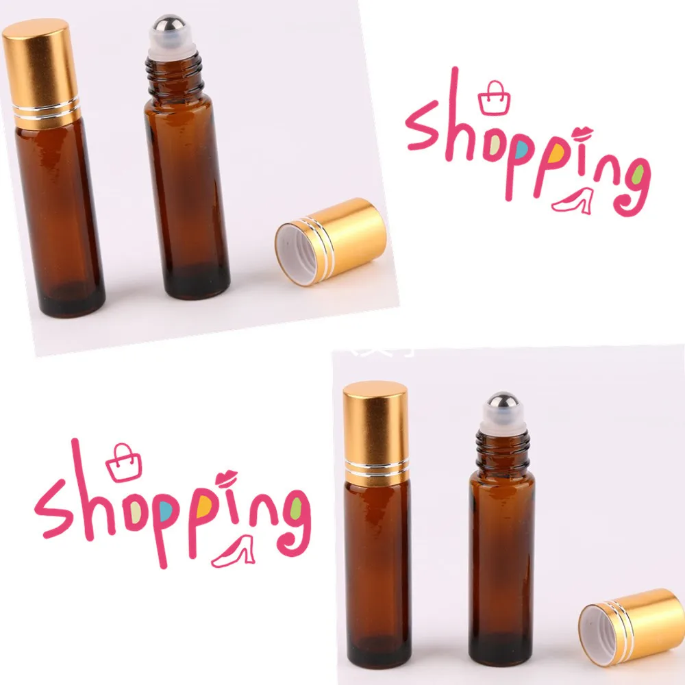 

10 мл Толстый Стеклянный рулон на бутылках большой металлический роликовый шар для эфирного масла