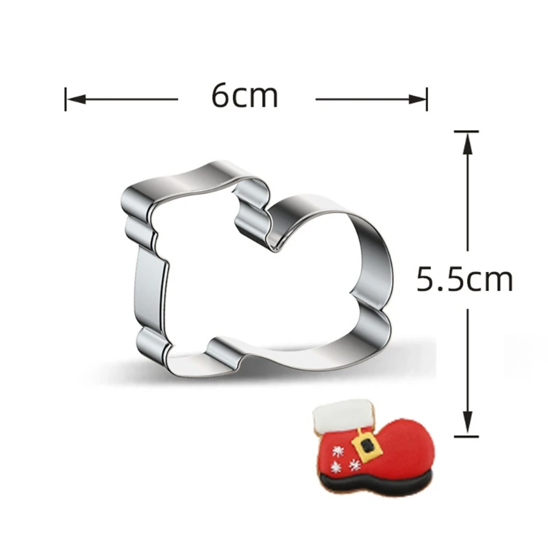 

Pastry Tools Pressable 3D Metal Christmas Theme Shape Press Baking Utensils Food-Grade 430 Stainless Steel Non-Stick