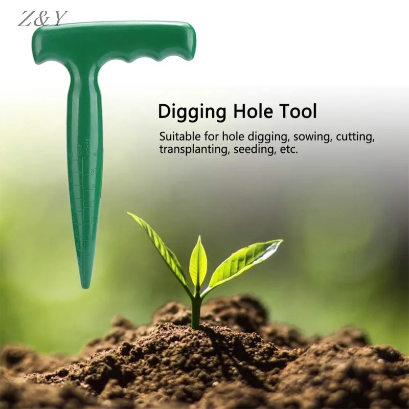 

Plastic Hole Puncher Gardening Flower Planting Weeding Digging Seedling Tool Specifications: This product is a plant planter