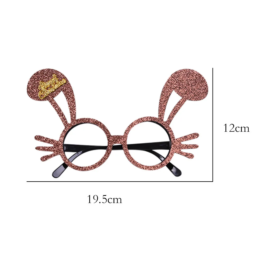 Кролик 2020 блестящая оправа с блестками очки для рождественской вечеринки