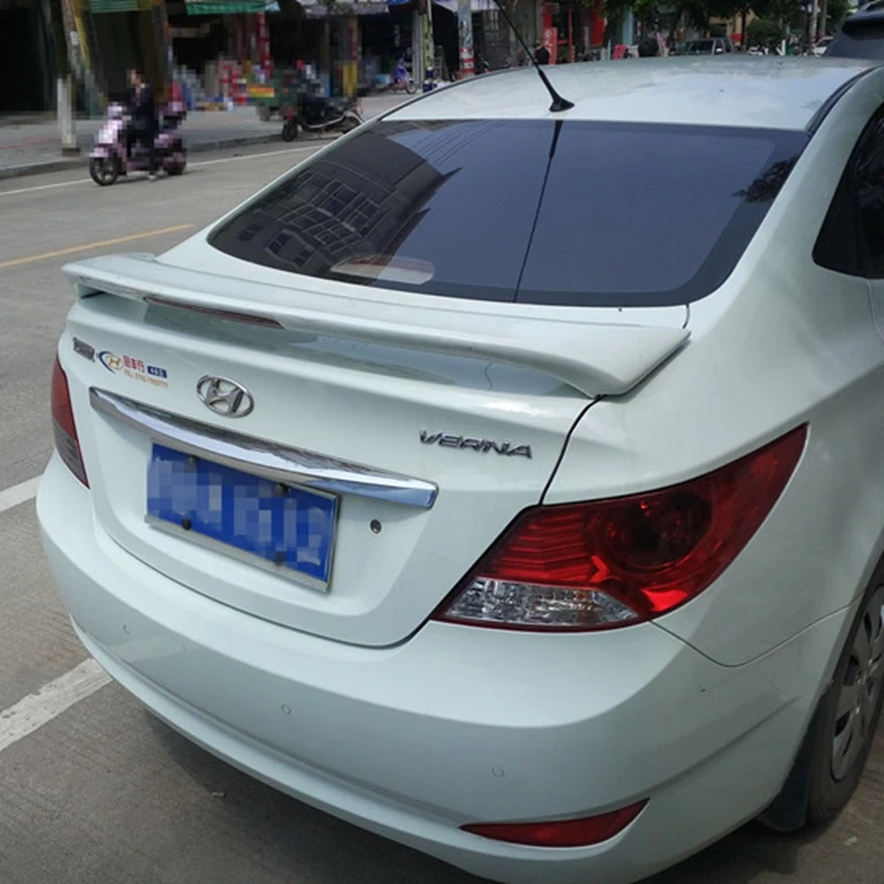 

Спойлер для Hyundai Verna accent, спойлер из АБС-материала для заднего крыла автомобиля, задний спойлер грунтового цвета для Hyundai Verna 2010-2013