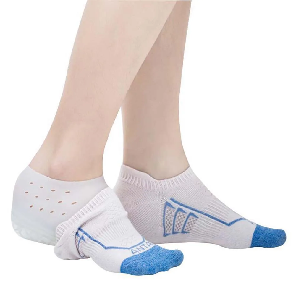 

Invisible Height Increases Insole Women Men's Heel Pad Silicone Neutral Insole Foot Massage Elastic Breathable Firm Insole