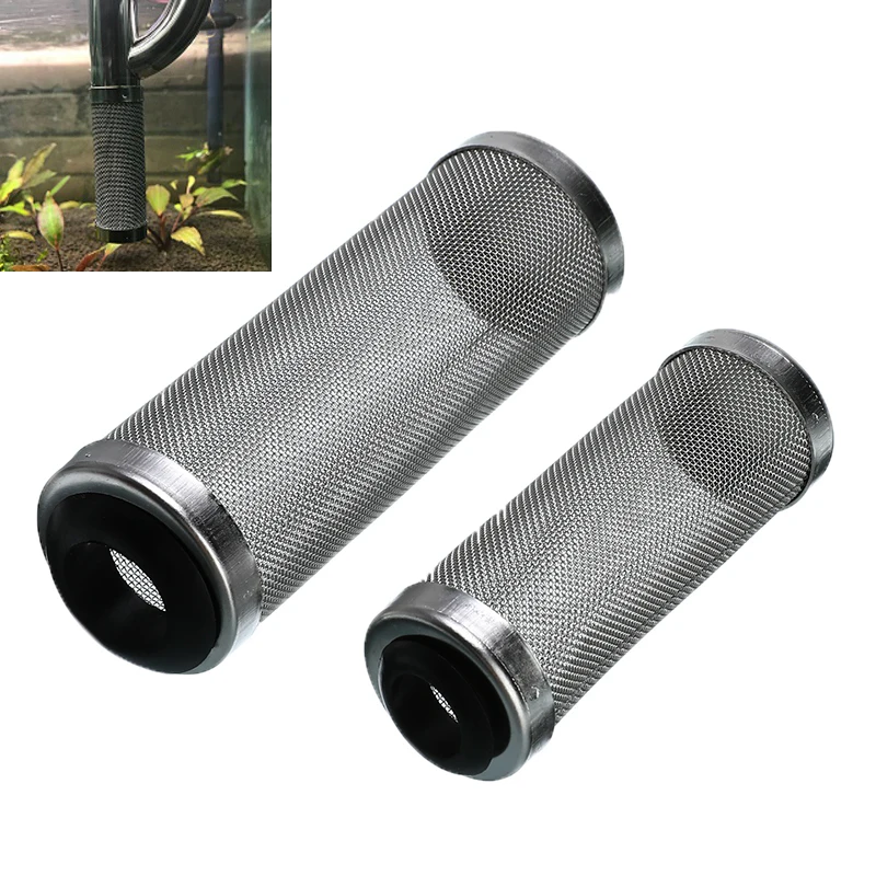 Фильтр для аквариума из нержавеющей стали чехол на входе сетчатые сети креветок