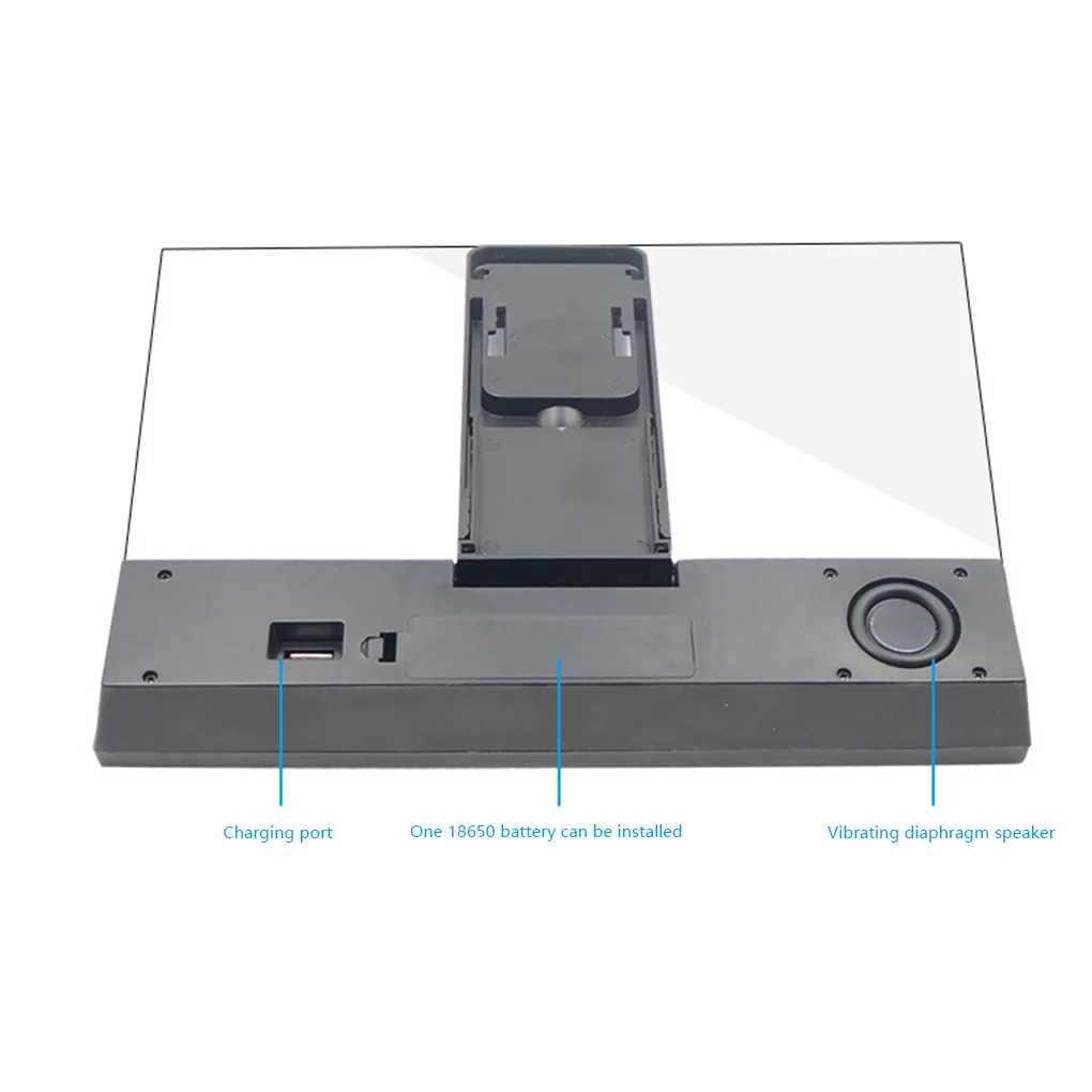 

Universal Mobile Phone Screen Video Amplifier Magnifying Glass Stand Holder with Bluetooth Speaker