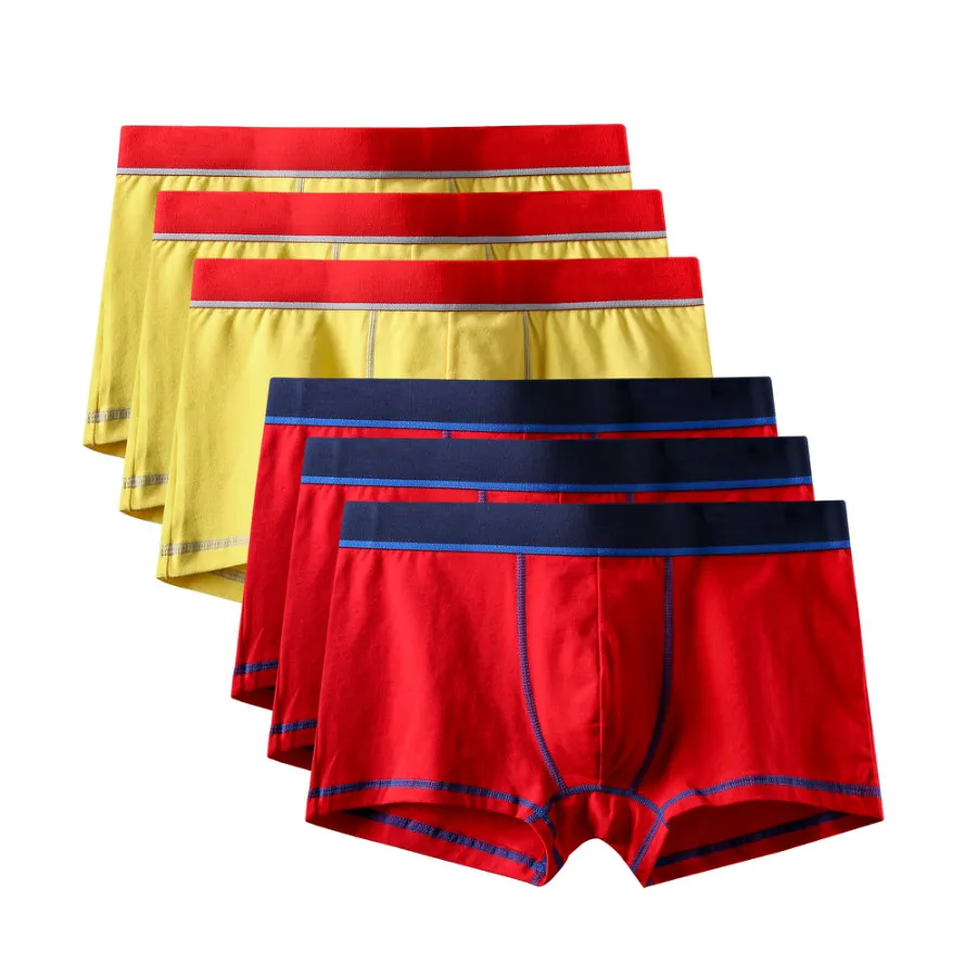 6Pcs A0608 Mix B23 6 шт./лот, фирменное качество,, новые модные сексуальные хлопковые шорты, мужские боксеры, шорты, мужское нижнее белье, мужские трусы, мужская одежда - Цвет: 6Pcs A0608 Mix B23