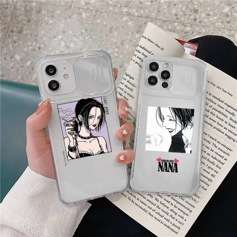

nana Phone Case Transparent Camera Protection for iPhone 12 11 8 7 se 2020 mini pro X XS XR MAX Plus